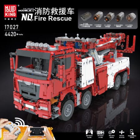MOULD KING 17027 - Fire Rescue Vehicle
