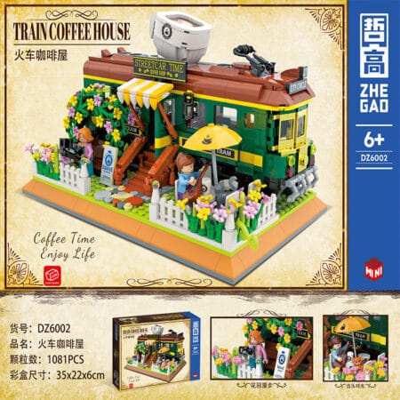 QunLong DZ6002 - Train Coffee House(Mini Block)