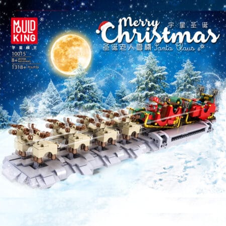 MOULD KING 10015 - Christmas Santa Sleigh