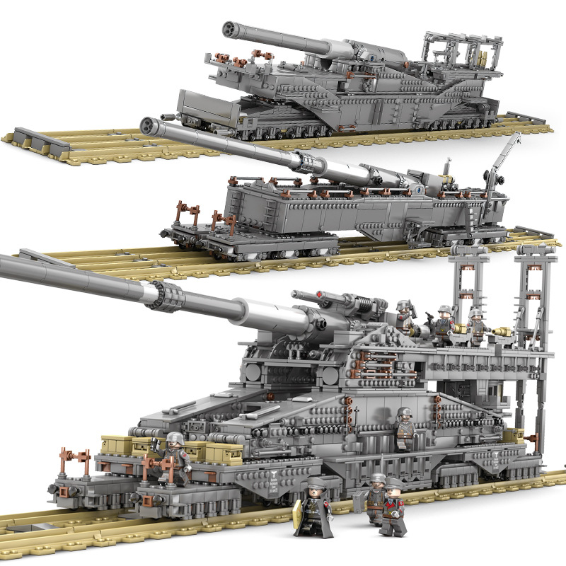 It's not LEGO:KAZI German 80cm k(e) Railway Gun DORA Review 
