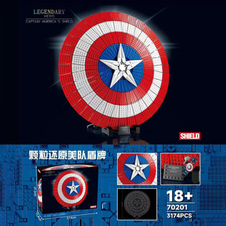 ZhiMeng 70201 - Buildable Captain America's Sheild