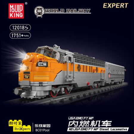 MOULD KING 12018S – USA EMD F7 WP Diesel Locomotive