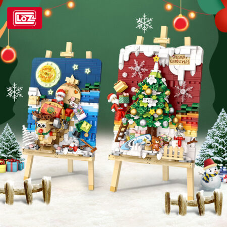 Loz 1282 - Christmas Painting(Mini Block)