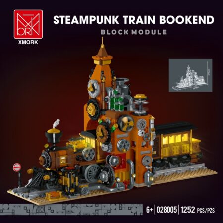 Mork 028005 - Steampunk Train Bookend