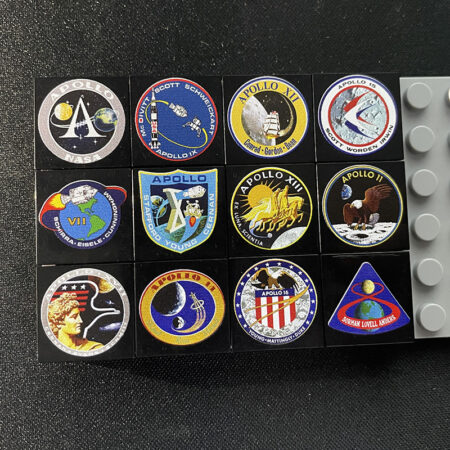 Print Parts For MOC 88149 Apollo Program Moon Landing Sites