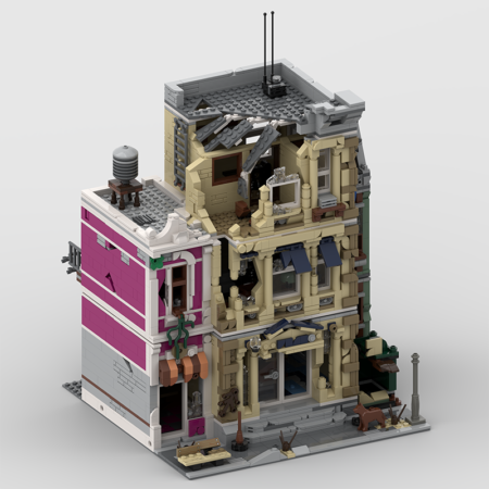 MOC 66832 - Apocalypse Police Station